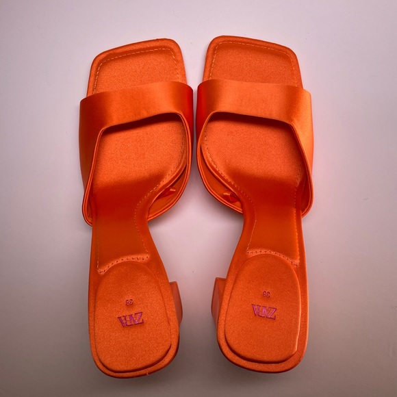 Zara sateen mules - Picture 2 of 9